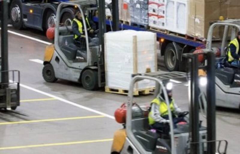 Forklift CCTV Scanning at Palletline - recording freight as it moves through the network.